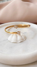 The Twin Spark Bangle Bracelet