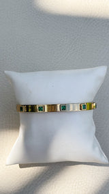 Emerald Mosaic Bangle