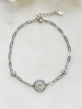 Kelsey Paperclip Eye Bracelet