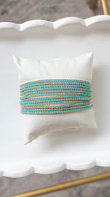 Dominque Turquoise Set Stretch Bracelets