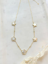 Paisley Flower Drop Necklace