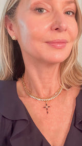 Celeste Cross Necklace