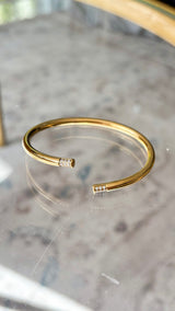 Refined Twist Bangle Bracelet