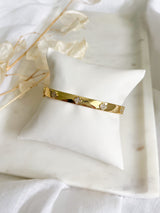 Clover Gold Bangle