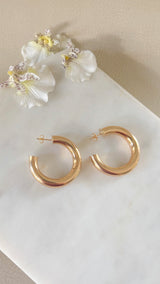The Sleek Tube Hoop Earrings