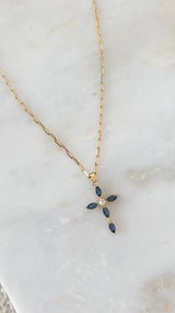 Celeste Cross Necklace
