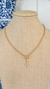 Cross Toggle Necklace