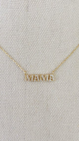 Pave Mama Necklace