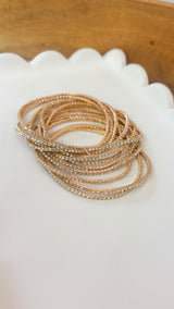Dominique Sparkle Stretch Set Bracelets