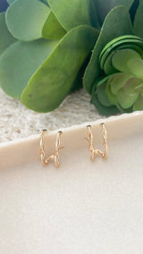Double Wave Earrings
