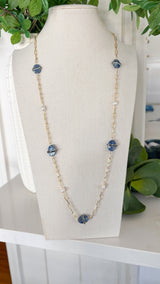 Lapis - lazuli Long Necklace