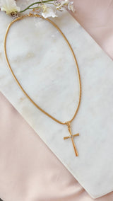 The Luxe Gold Cross Necklace