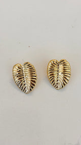 Island Glow Leaf Earrings