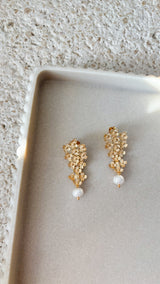 Adriana Long Bouquet & Pearl Earrings