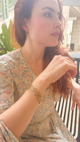 Golden Rhythm Wrap Bracelet