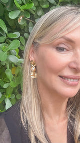 Golden Tide Statement Earrings