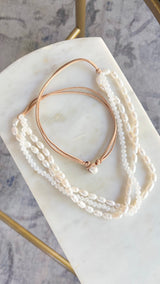 Lara Boho Pearl Necklace