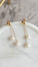 Pema Drop Pearls Earrings