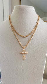 Orb Cross Necklace