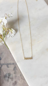 Pave Mama Necklace