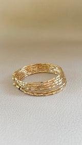 Golden Rhythm Wrap Bracelet