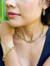 Nicole Square Link Bracelet