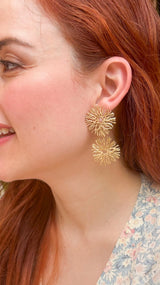 Coral Double Drop Earring
