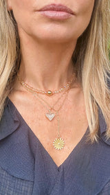 Floating Crystal Heart Necklace