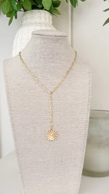 Solstice Drop Lariat Necklace