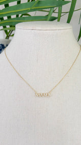 Pave Mama Necklace
