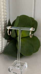 Katerina Pearl Hoop Earrings