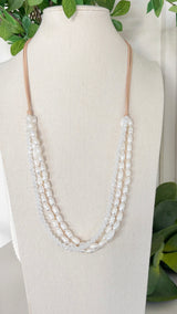 Lara Boho Pearl Necklace