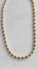 Gold Ball Scattered Necklace