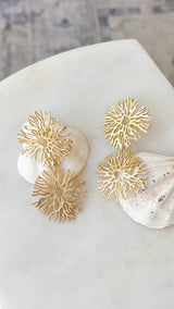 Coral Double Drop Earring