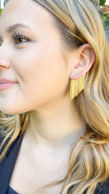 Waterfall Front and Back Earring