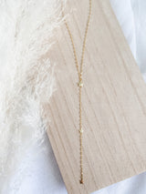 Star Flake Lariat Necklace