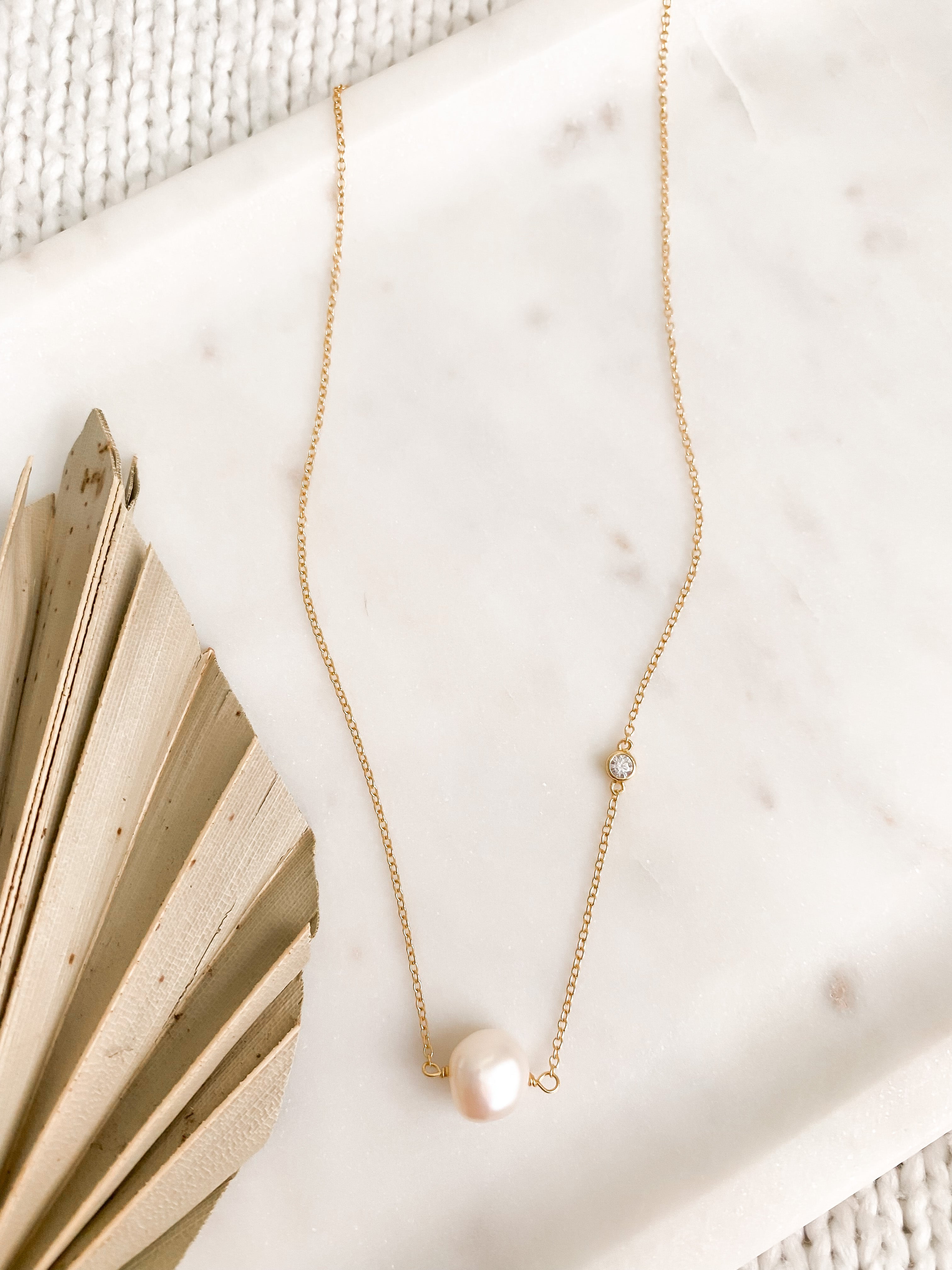 Nina Dainty Pearl Necklace