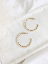 Isabella Pearl Hoops Large