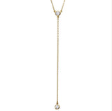 Simple Sparkle Y Necklace