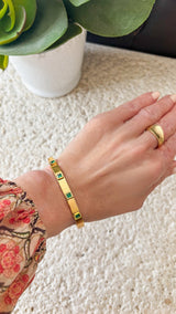 Emerald Mosaic Bangle