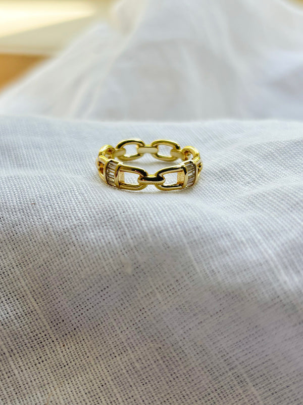 Link Baguette Ring