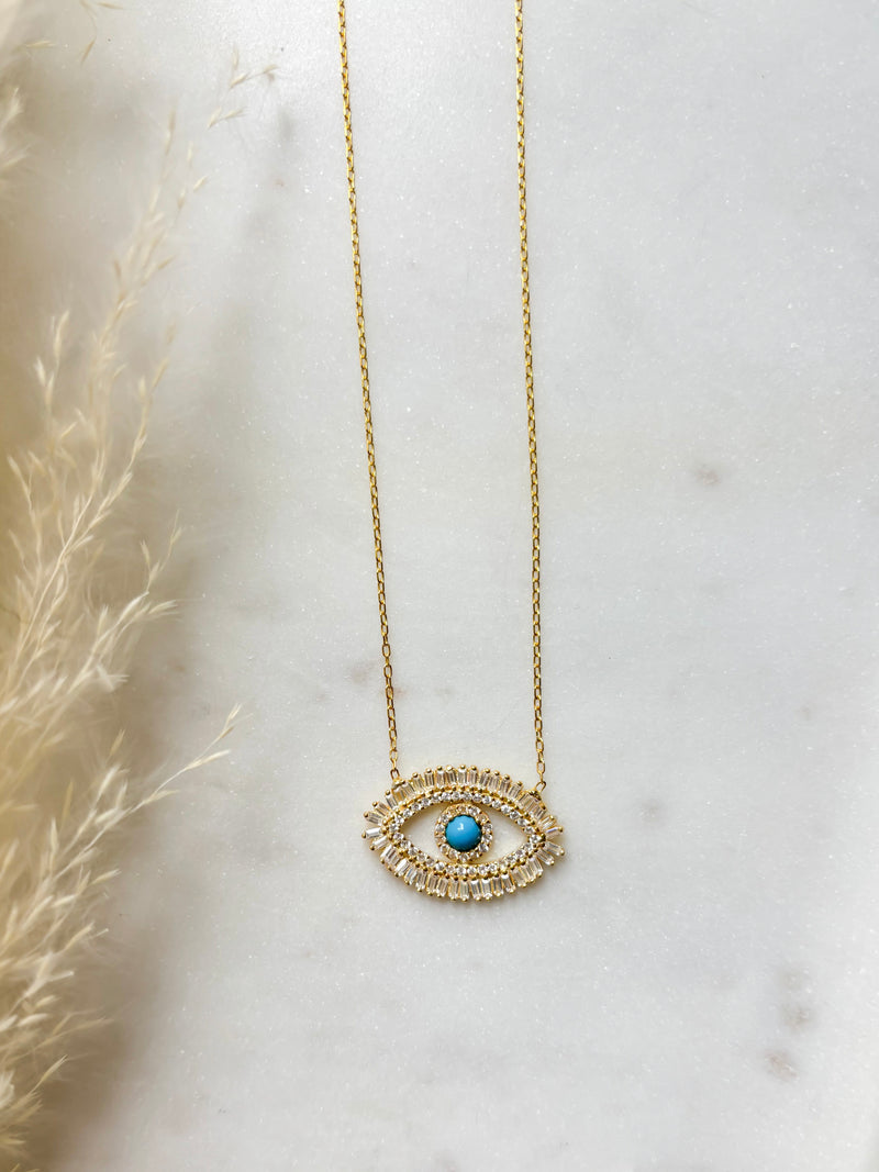 Turquoise Eye Necklace