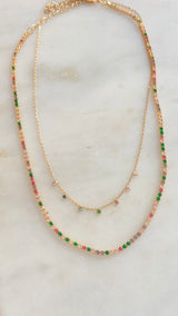 Dot Color Choker Necklace