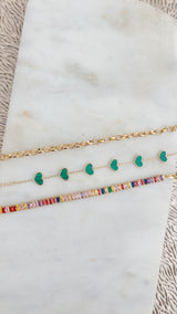 A Bit of Love Green Heart Bracelet