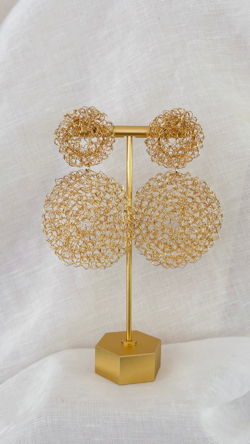 Mesh Statement Earrings
