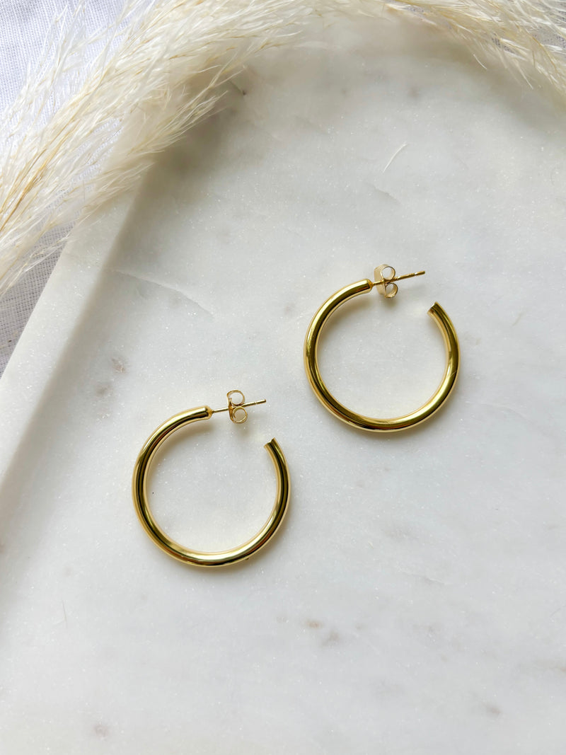 Lola Gold Hoop Earrings
