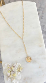 Solstice Drop Lariat Necklace