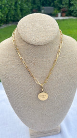 Circle Of Life Paperclip Necklace
