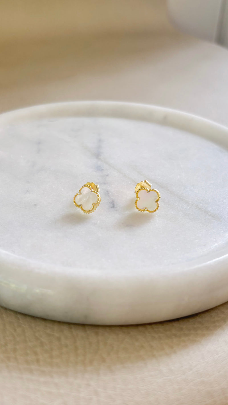 Gleam Clover Post Earrings