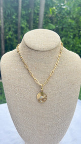 Circle Of Life Paperclip Necklace
